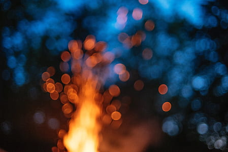 flame during dusk thumbnail