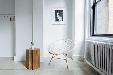 white wooden chair thumbnail