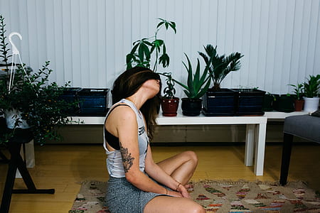 women's gray tank top thumbnail