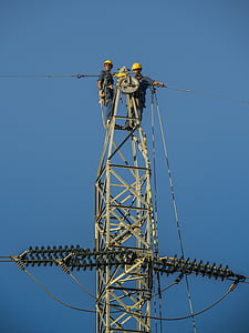 two men fixing electrical cables thumbnail
