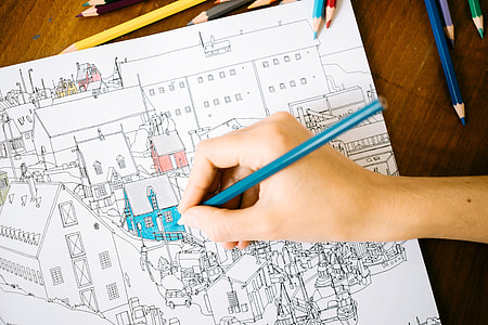 Adult colouring book thumbnail