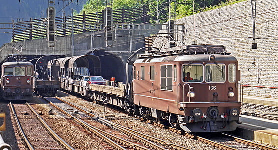 brown train near tunner thumbnail