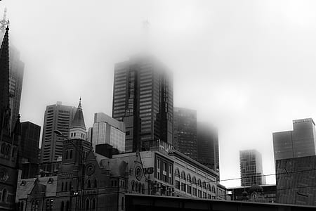 low-angle photography of high-rise buildings thumbnail