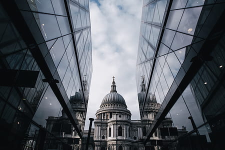 high angle photo of white and gray cathedral during daytime thumbnail