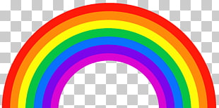 Rainbow Color ROYGBIV Light Orange, Rainbow , rainbow illustration sticker PNG clipart
