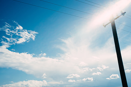 Electricity pole and wires thumbnail