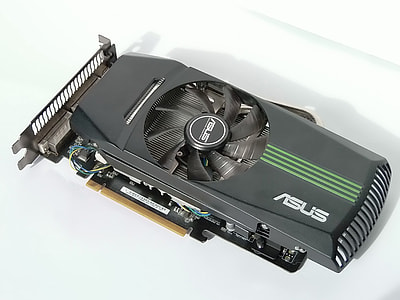 black Asus graphics card illustration thumbnail