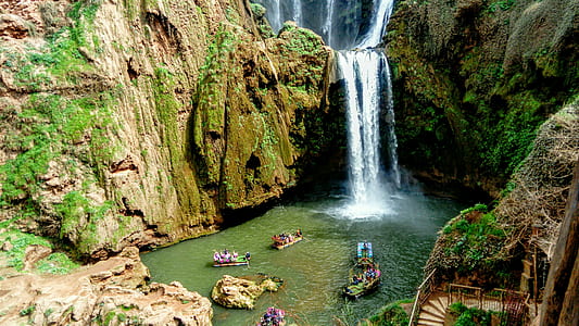 aerial view of waterfalls thumbnail