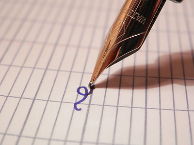 gold pen on black lined paper thumbnail