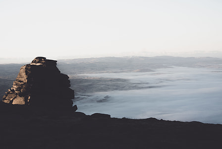 silhouette photo of rocky formation thumbnail