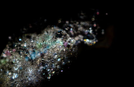 galaxy, bubbles, trick, effect, black, night thumbnail