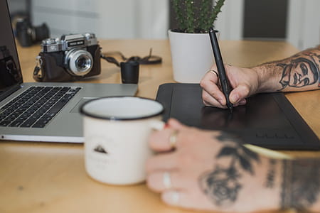 Graphic Designer At Work Photo thumbnail