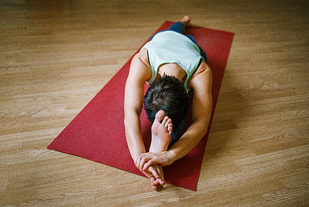 person in grey tank top performing yoga thumbnail