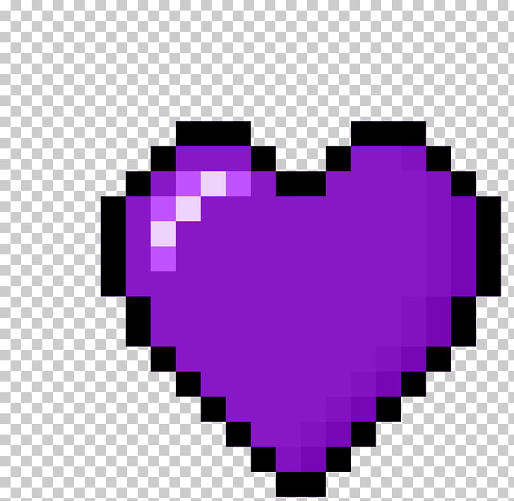 Minecraft Synonyms And Antonyms Heart Pixel Art Purple Heart