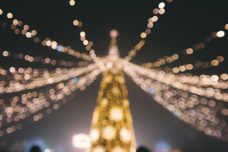 Bokeh, photo, string, lights thumbnail