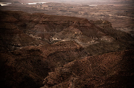 landscape photography of a brown mountain thumbnail