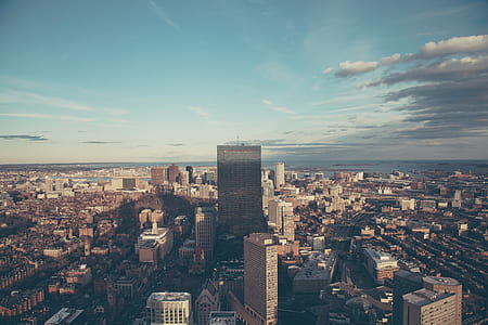 aerial photo of city buildings thumbnail