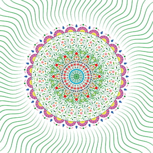 flower, abstract, floral, hand ornament, hand drawn, mandala thumbnail