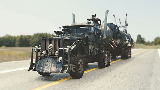 black vehicle during daytime thumbnail