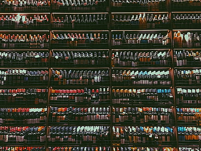 wine bottle on rack thumbnail