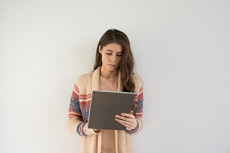 woman, female, portrait, book thumbnail