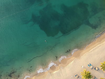 aerial photo of seashore near beach thumbnail