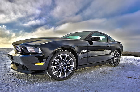 Black Dodge Viper on Gray Concrete Floor thumbnail