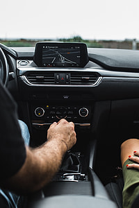 Couple travelling by car thumbnail