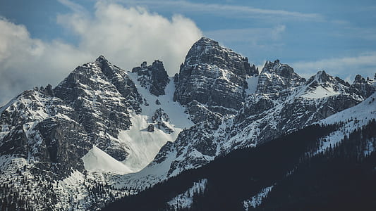 top view of snowy mountain thumbnail
