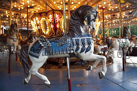 time lapse photograph of horse carousel thumbnail