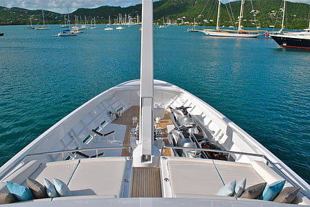 white boat on the sea thumbnail