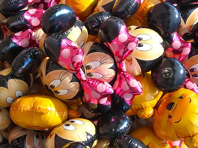 assorted Minnie Mouse and Winnie the Pooh balloons thumbnail