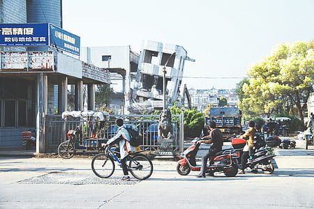 people riding on street thumbnail