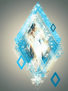 female in dress graphic art thumbnail