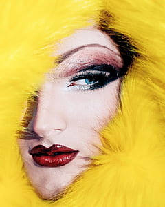 person covered in yellow fur thumbnail