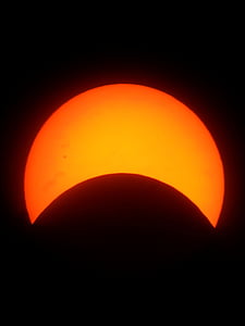 photo of orange crescent moon illustration thumbnail