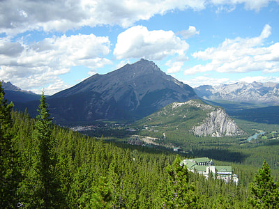 Scenic Landscape of the Canadian Rockies in Banff National Park, Alberta, Canada thumbnail