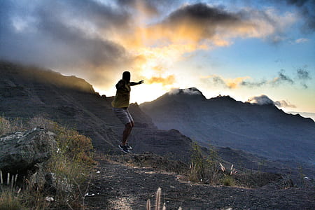 man in the air after he jump thumbnail