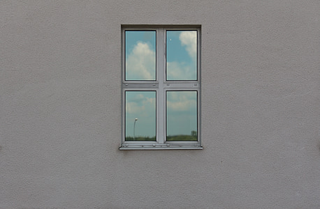 white framed with glass window thumbnail