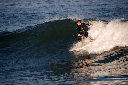 Surfer on a big wave in Rhode Island thumbnail
