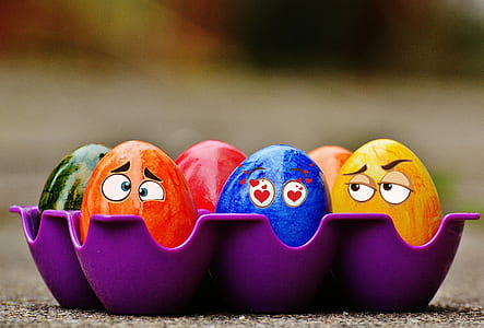 eggs decor in tray thumbnail