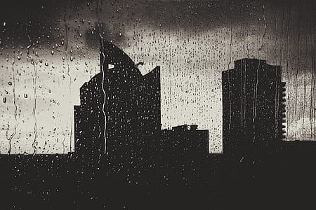 silhouette of high-rise buildings thumbnail