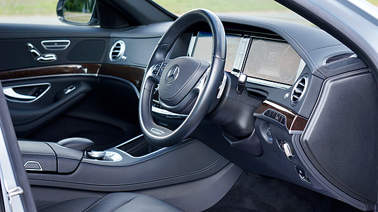 black Mercedes-Benz vehicle interior thumbnail