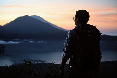 person viewing mountain thumbnail