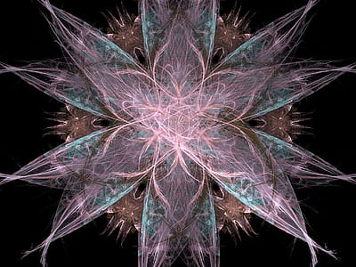 fractal, pastel, colours, design, pattern, star thumbnail