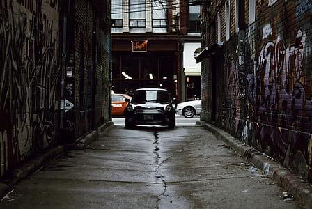 black Mini Cooper thumbnail