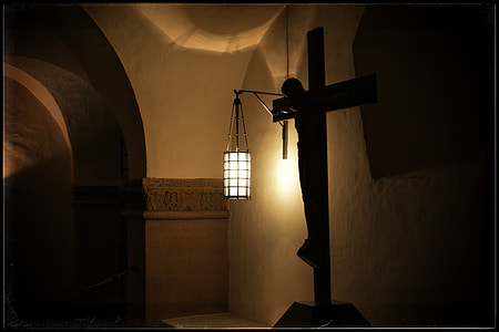 crucifix near table lamp thumbnail