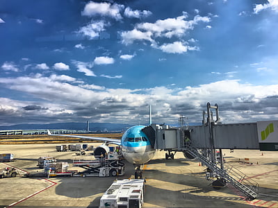 blue and white commercial plane thumbnail