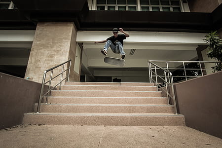 man doing skateboard trick thumbnail