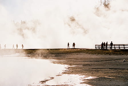 people walking on seashore thumbnail